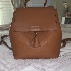 Kate Spade Tan Leather Hayes Backpack